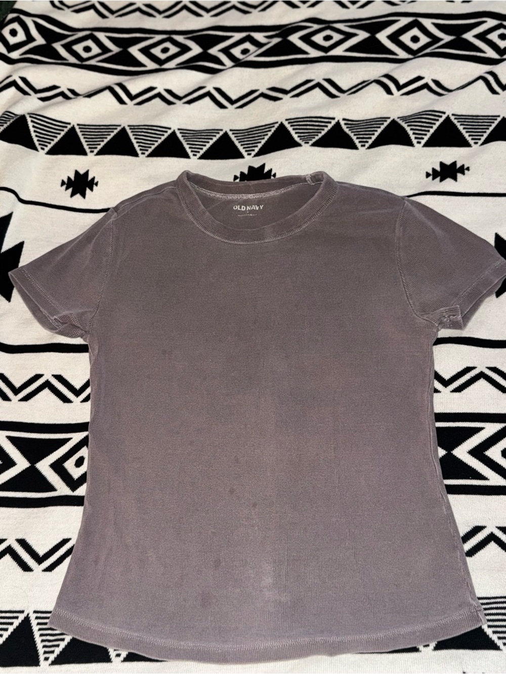 Old Navy Women's Short Sleeve Crewneck Tee in Mauve Gray